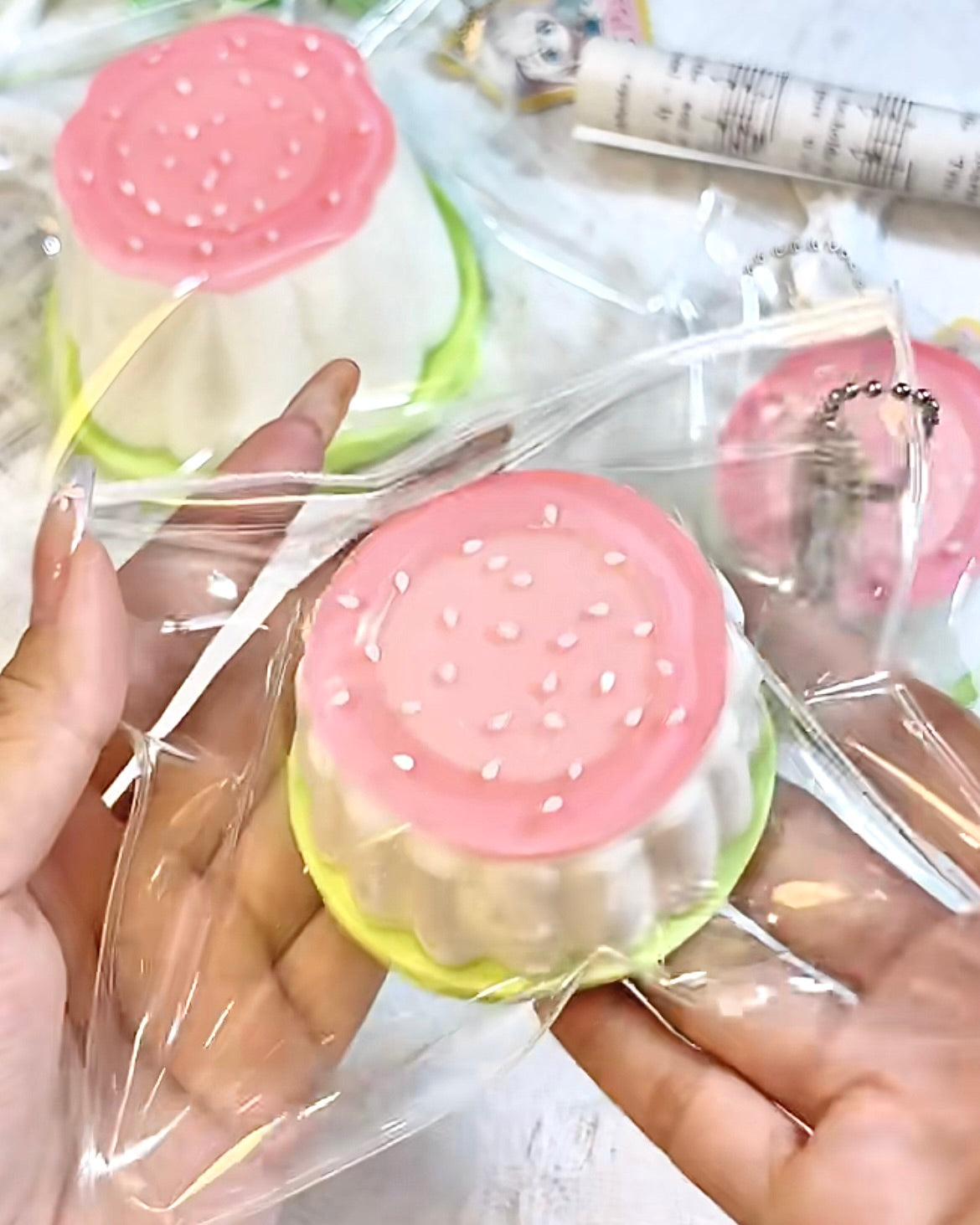Peach Pudding Squishy Stress Relief Decompression Toy