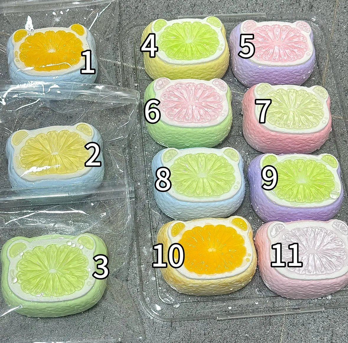 Fruit Juice Bear Squishy Stress Relief Decompression Toy