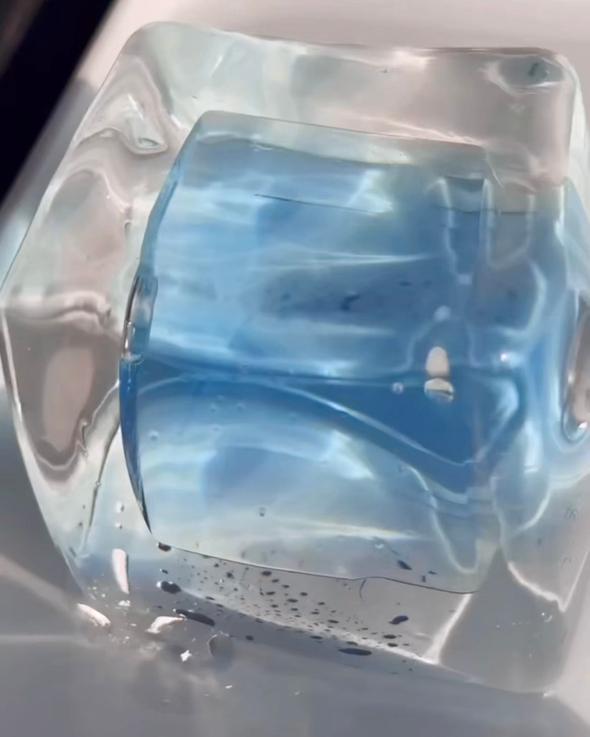 Transparent Ocean Cube Squishy Stress Relief Decompression Toy