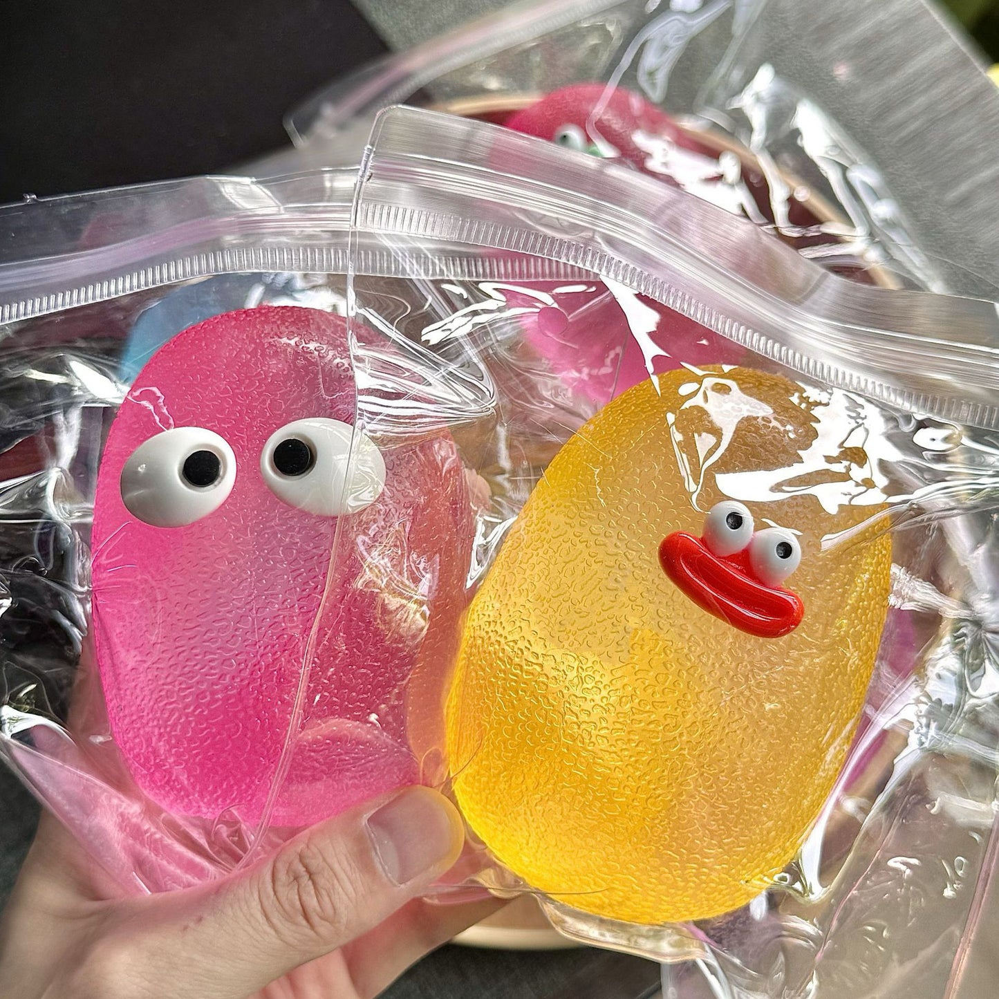 Stress Ball Jelly Ball Squishy Stress Relief Decompression Toy