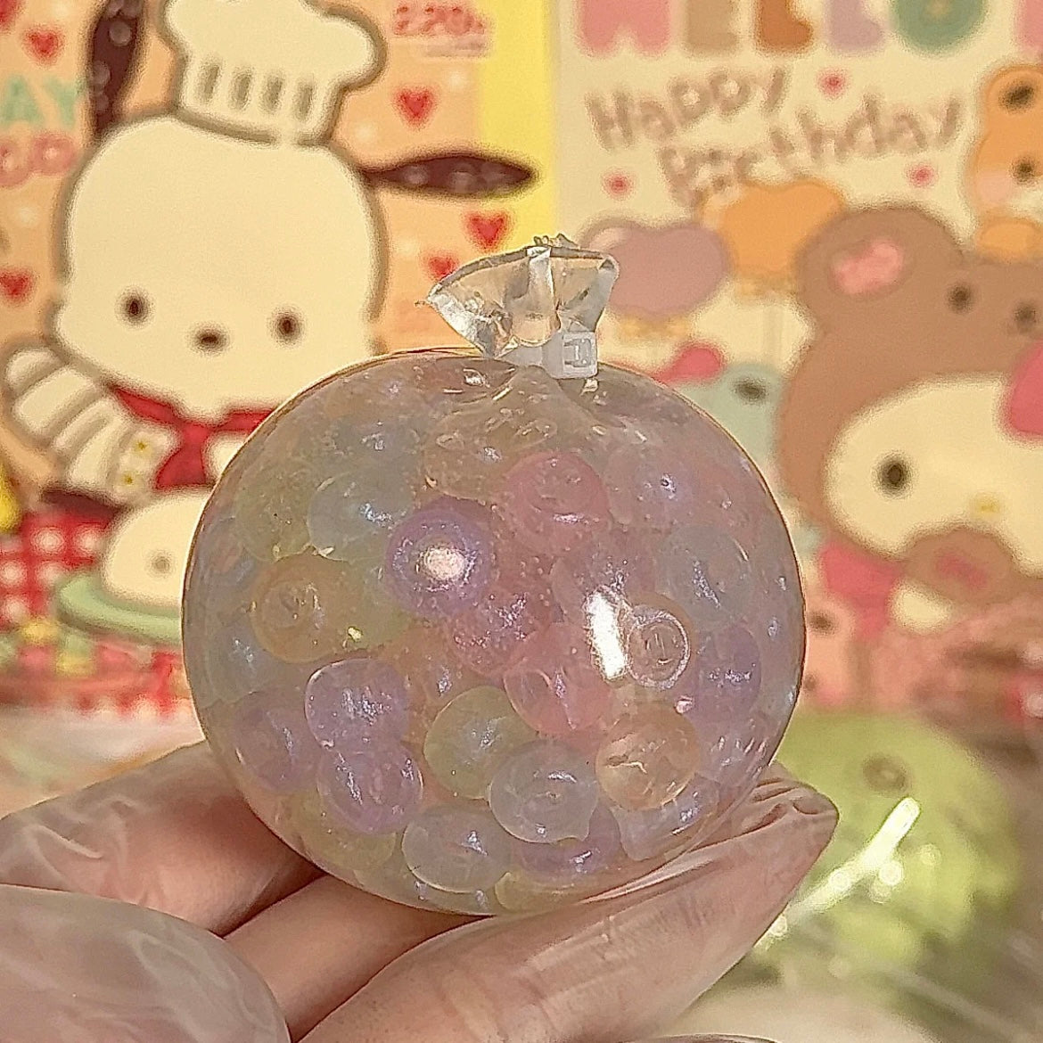 Stress Ball Color Shifting Beads Squishy Stress Relief Decompression Toy