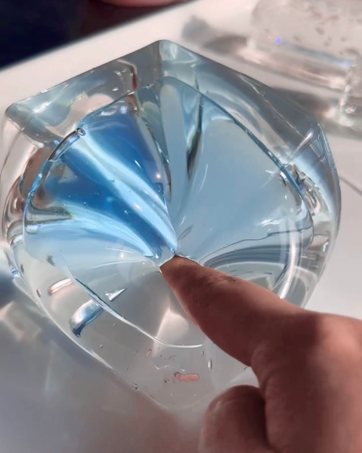 Transparent Ocean Cube Squishy Stress Relief Decompression Toy
