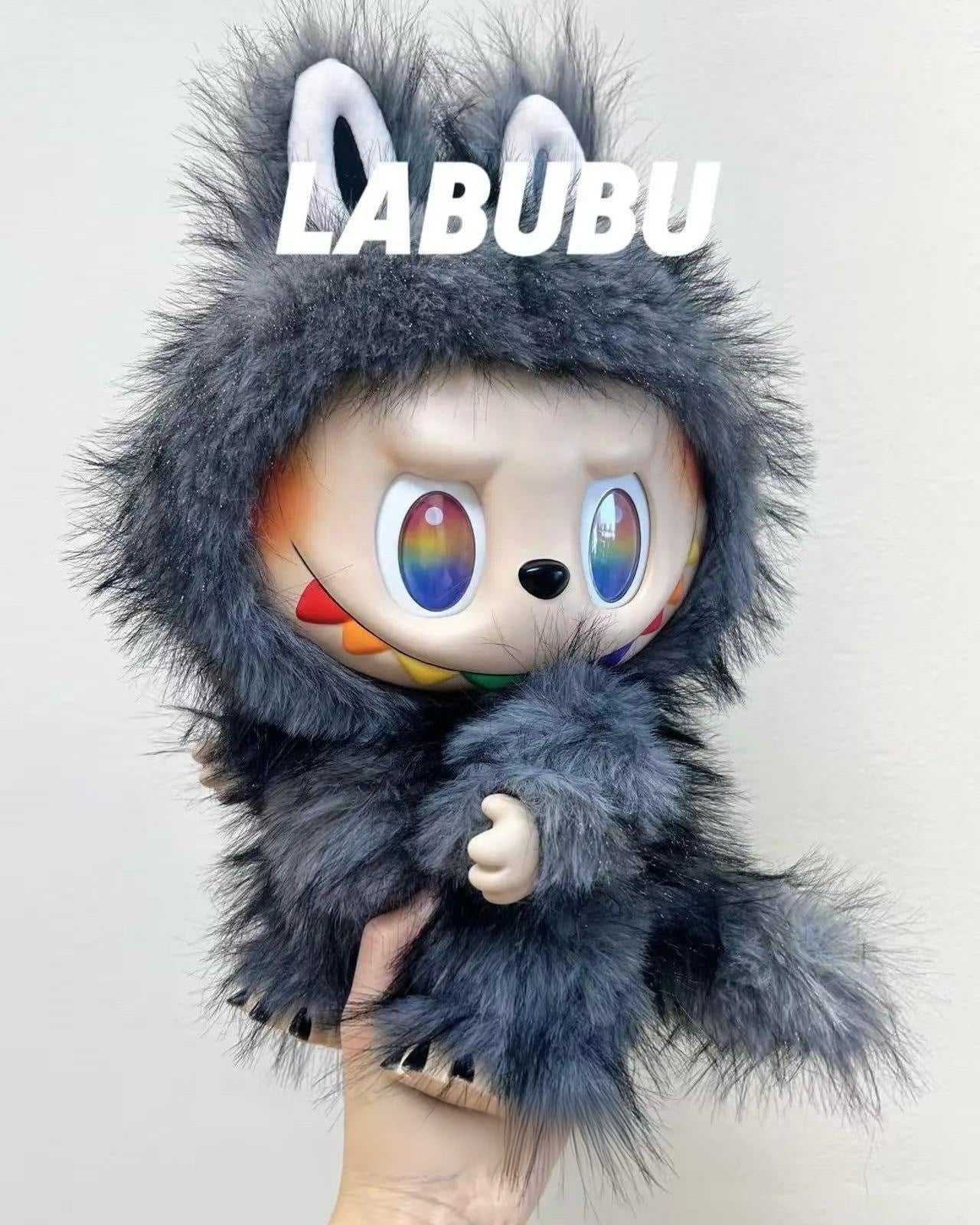38cm Retrofit Labubu Plush Toy - Handmade Unique Labubu Custom Design