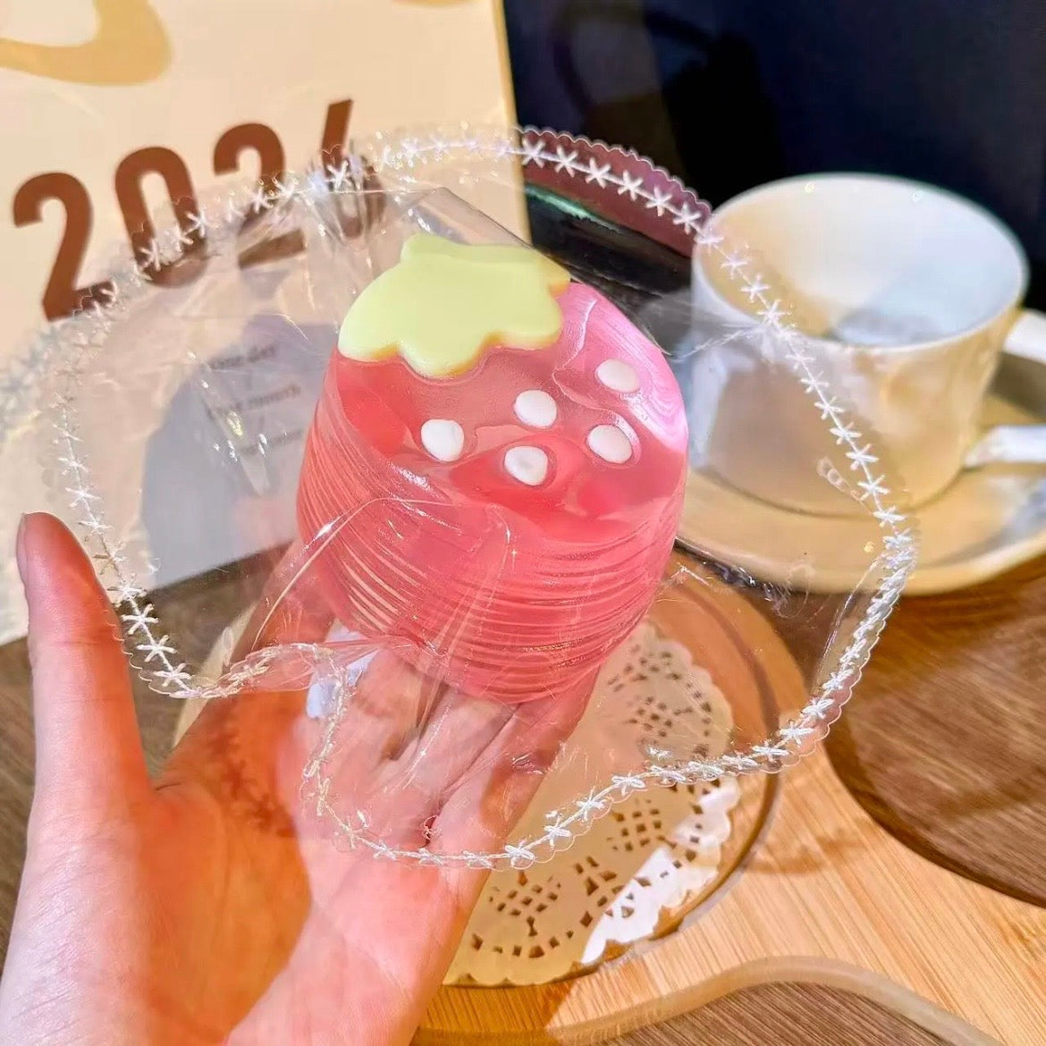 Strawberry Squishy Stress Relief Decompression Toy