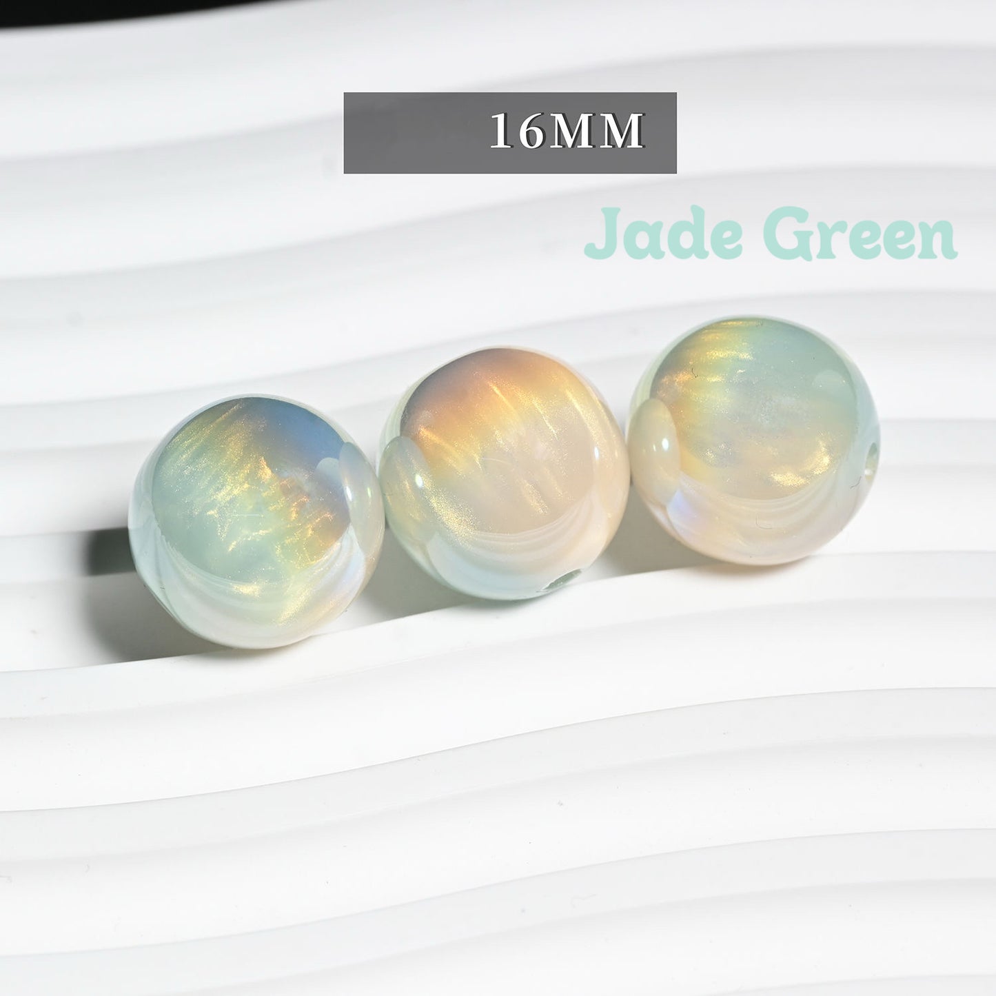 20 Cloud Round Beads for Handmade Crafts Bracelets Necklace Squishy Dolls Yarn Art