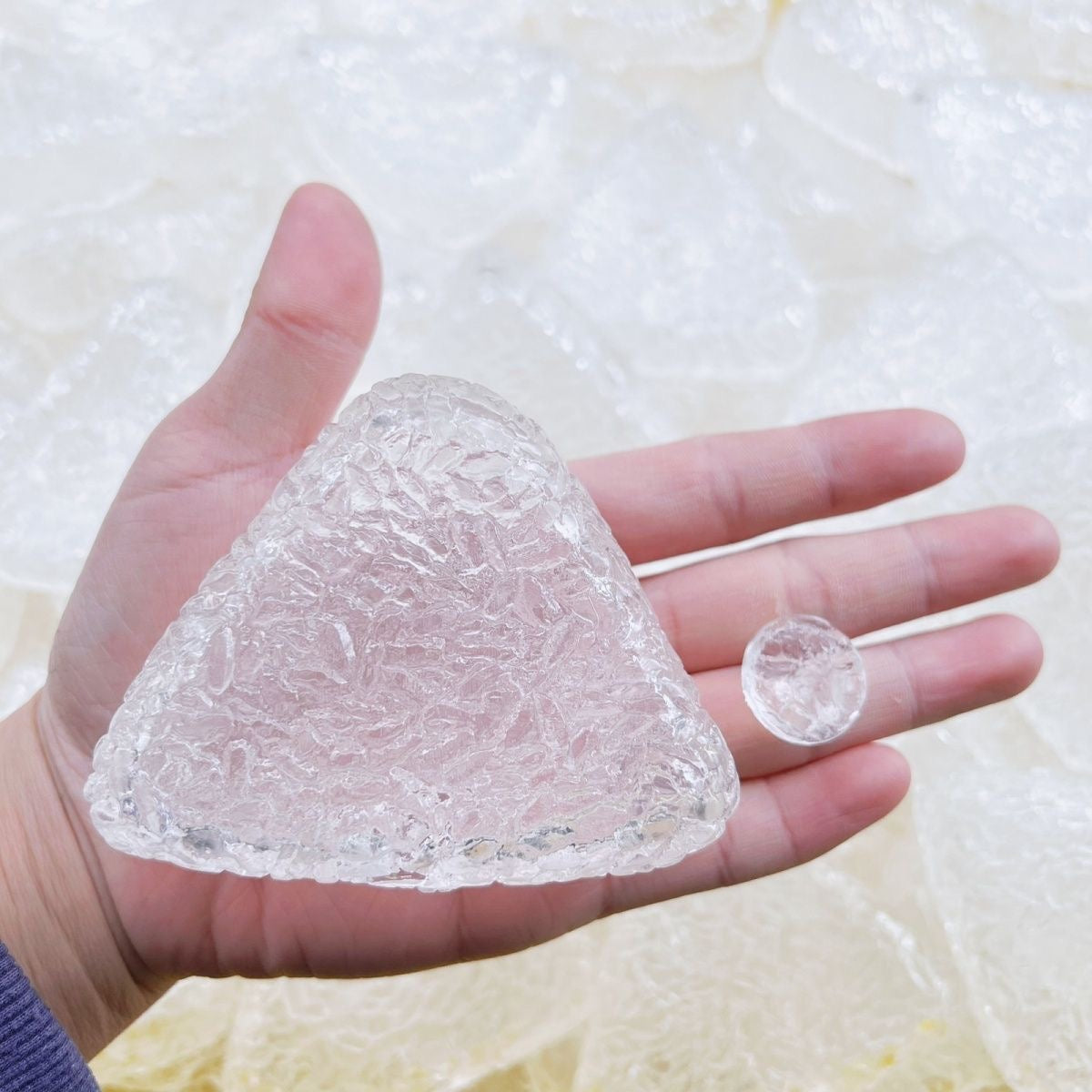 Transparent Rice Ball Stress Ball Skin