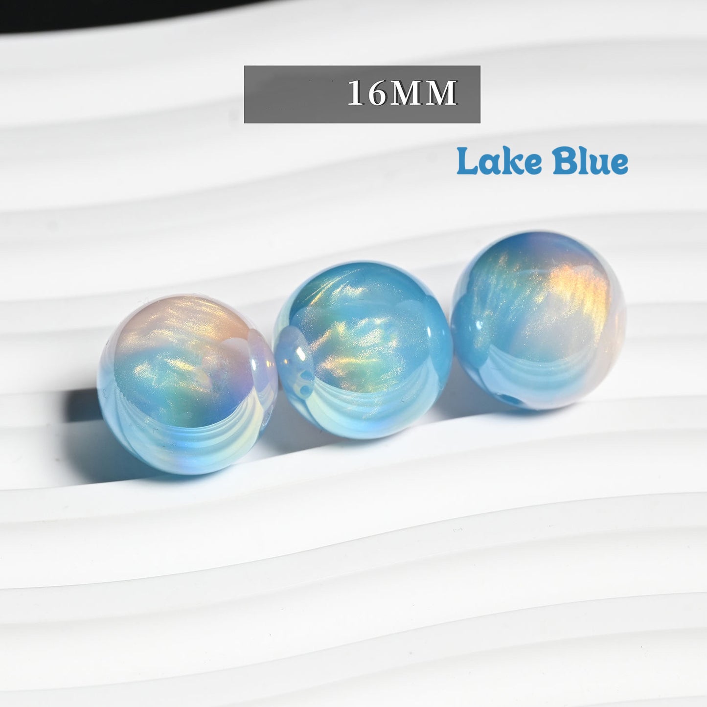 20 Cloud Round Beads for Handmade Crafts Bracelets Necklace Squishy Dolls Yarn Art