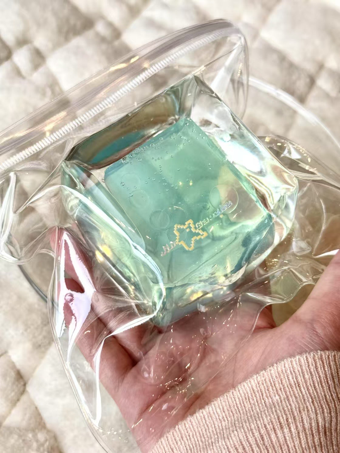 Transparent Cube Squishy Stress Relief Decompression Toy