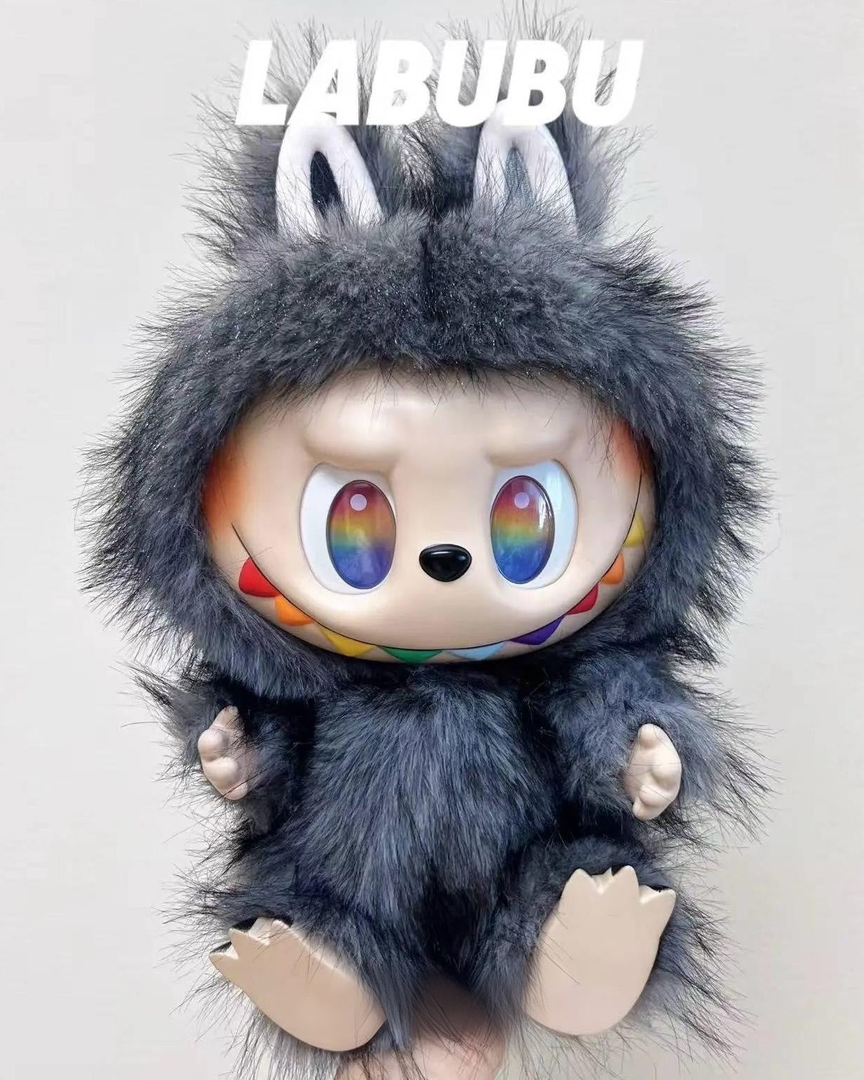 38cm Retrofit Labubu Plush Toy - Handmade Unique Labubu Custom Design