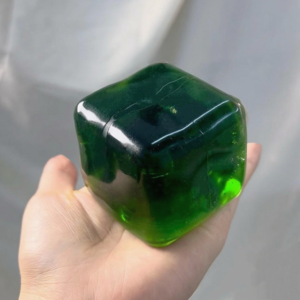 Stress Ball Cube Coconut Oil Squishy Stress Relief Decompression Toy