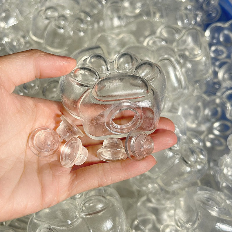 Transparent Cat Paw Stress Ball Skin 5.5cm