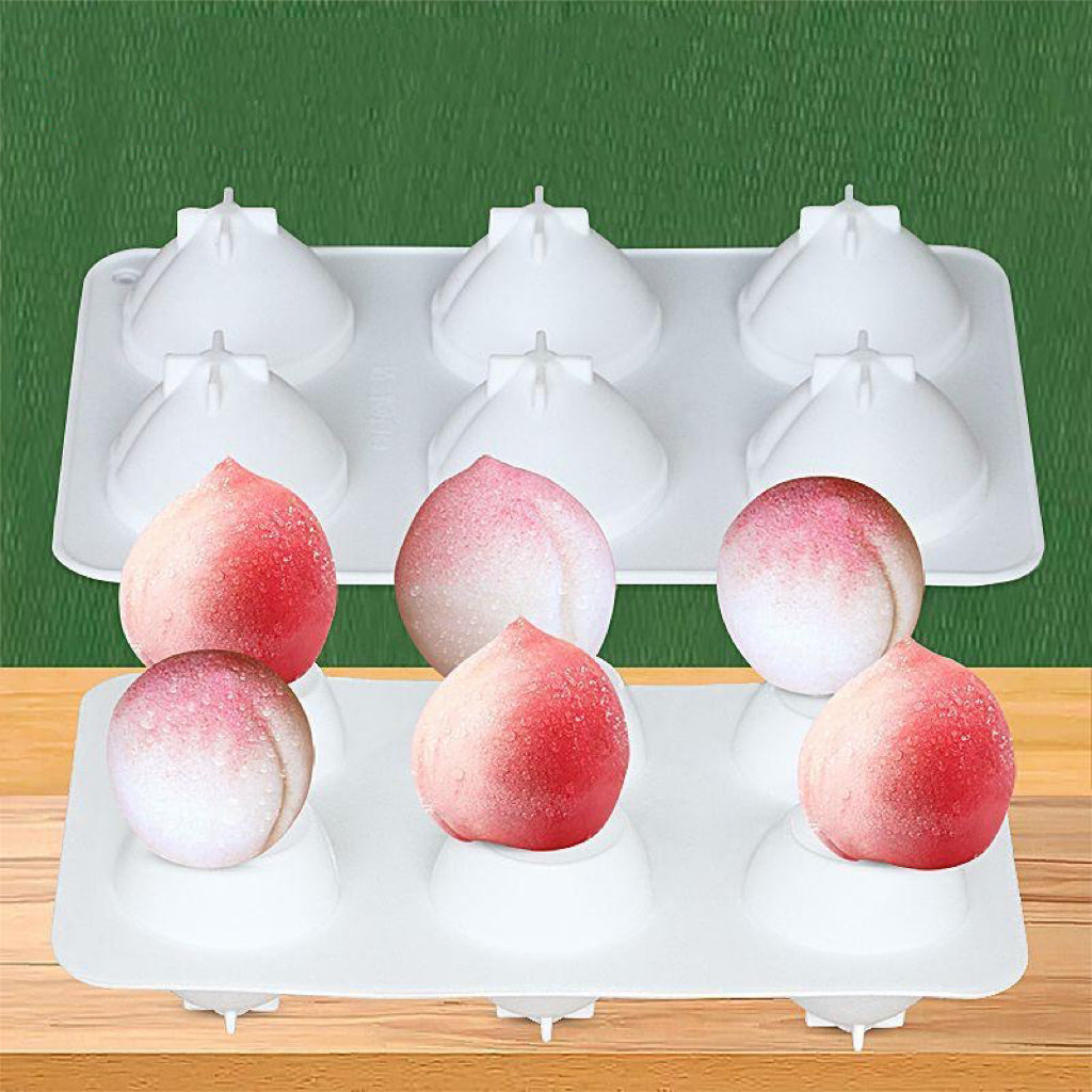 Peach Silicone Squishy Mold Epoxy Soap Wax