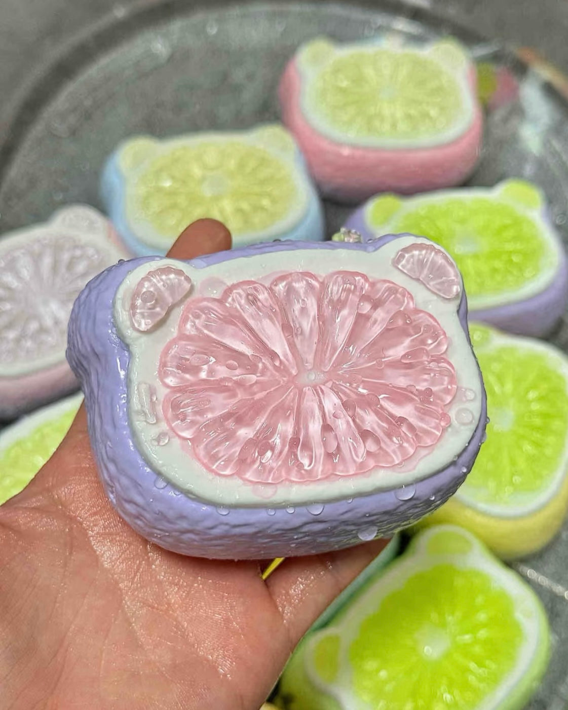 Fruit Juice Bear Squishy Stress Relief Decompression Toy
