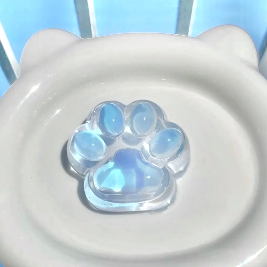 Transparent Kitty Paw Squishy Stress Relief Toy