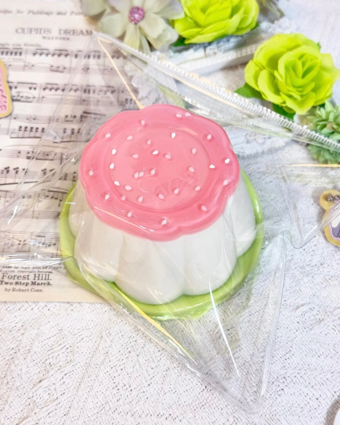 Peach Pudding Squishy Stress Relief Decompression Toy