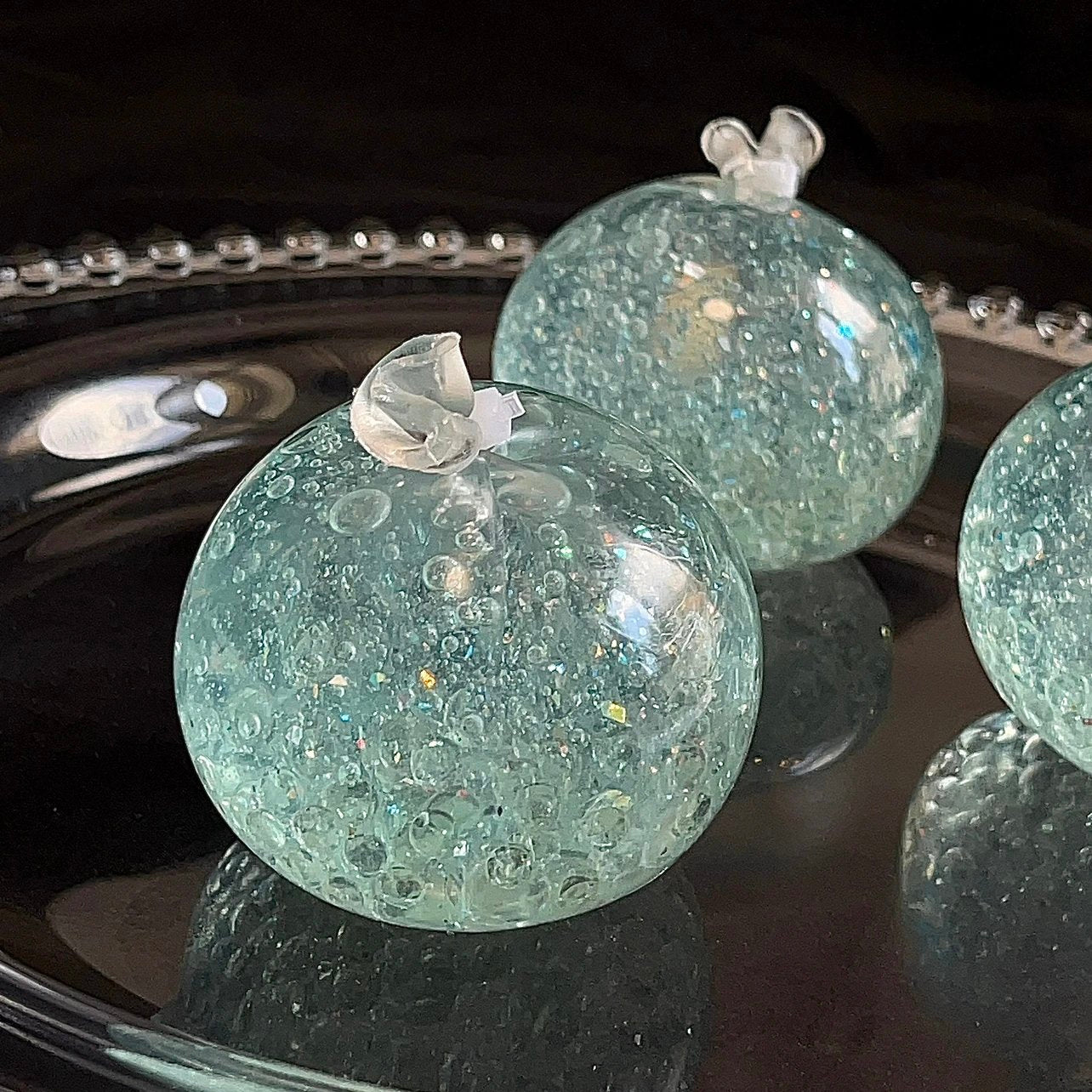 Stress Ball Glass Beads & Slime Filling Squishy Stress Relief Decompression Toy