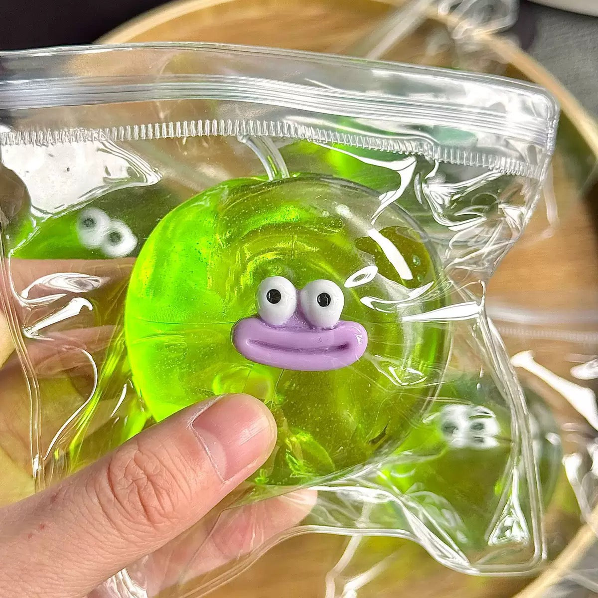 Stress Ball Jelly Apple Squishy Stress Relief Decompression Toy