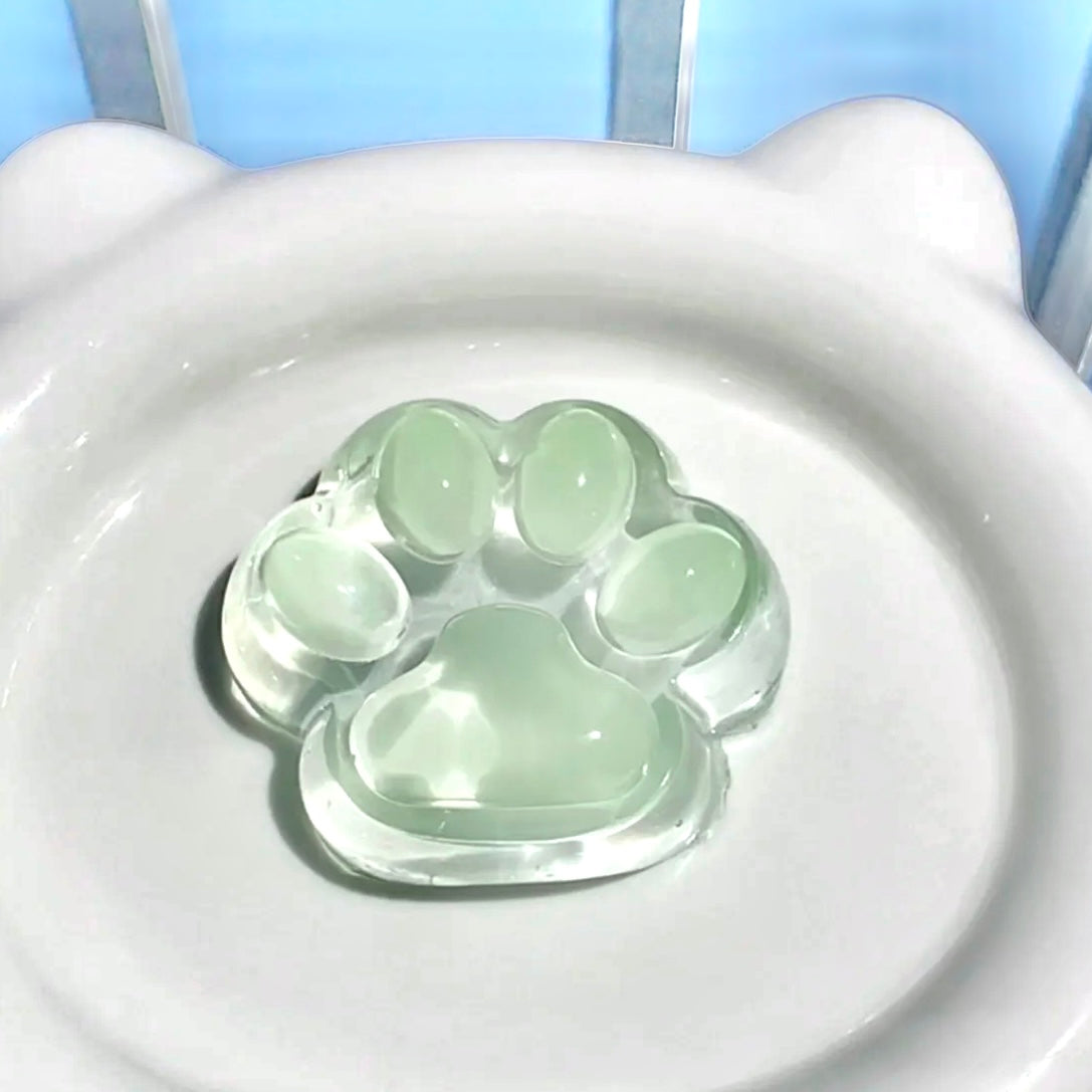 Transparent Kitty Paw Squishy Stress Relief Toy