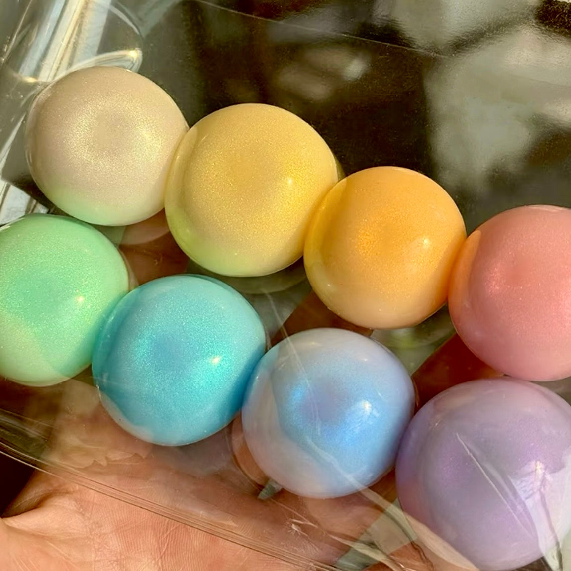 8 Colors Sparkling Squishy Silicone Glitter Color Dye for Squishy Silicone-20g Each