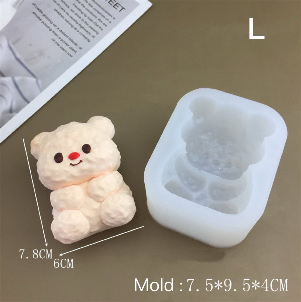 Bear Silicone Molds for Squishy Resin