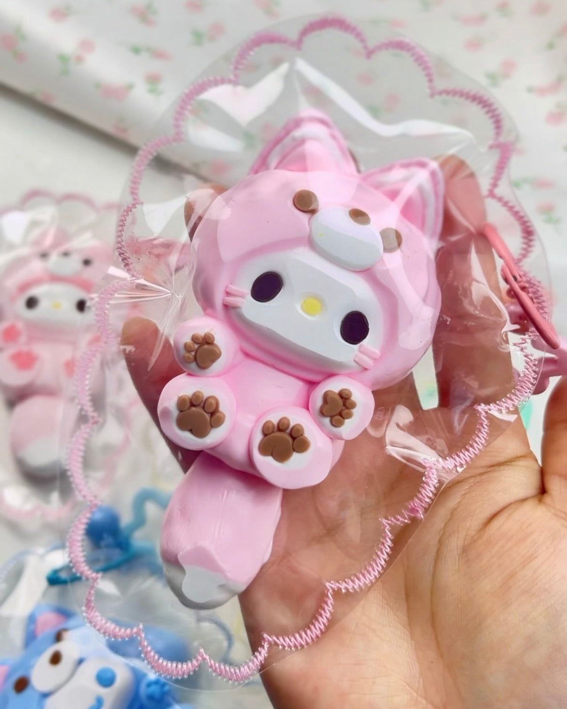 Big Tail Cartoon Suit Kuromi Kitty Squishy Stress Relief Decompression Toy