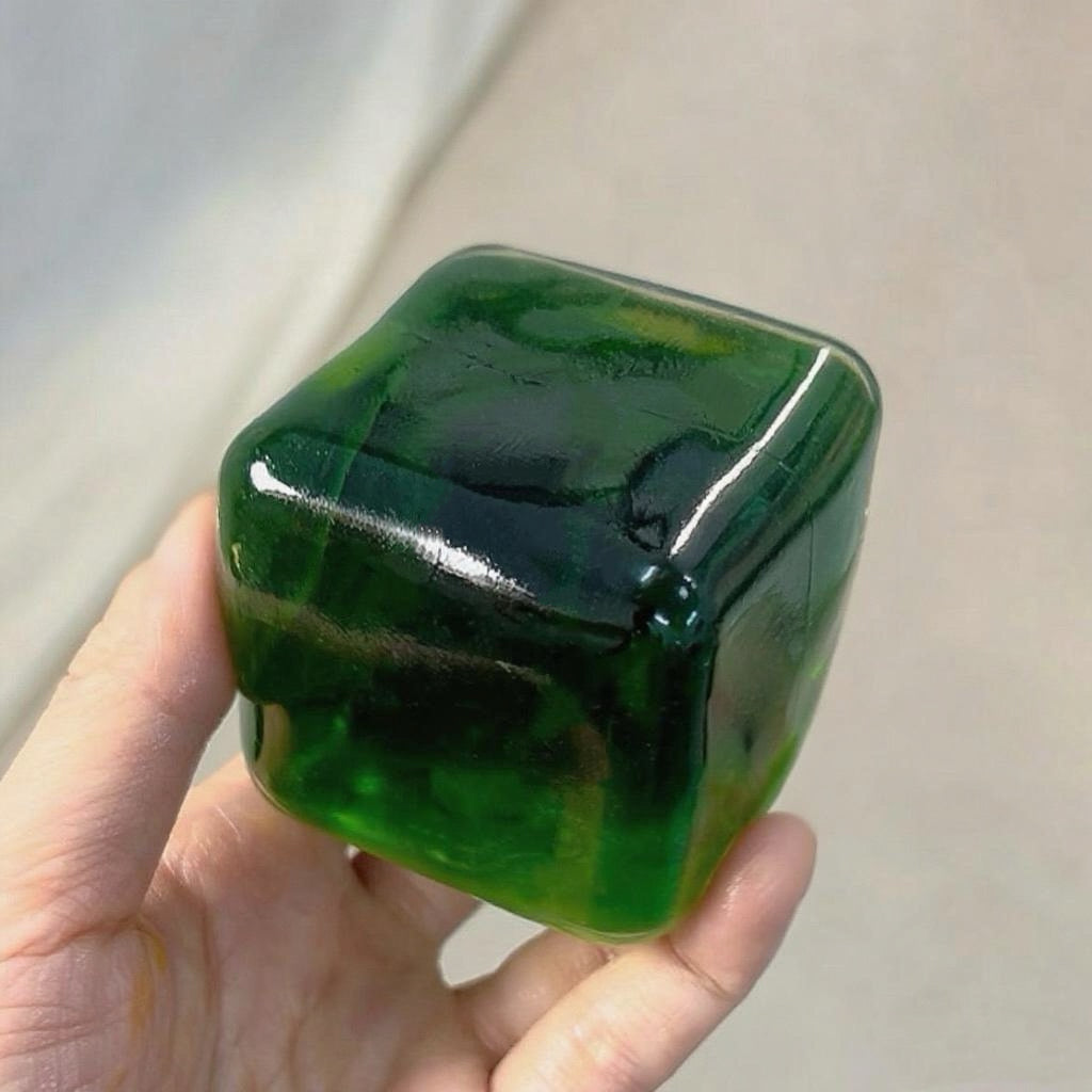 Stress Ball Cube Coconut Oil Squishy Stress Relief Decompression Toy