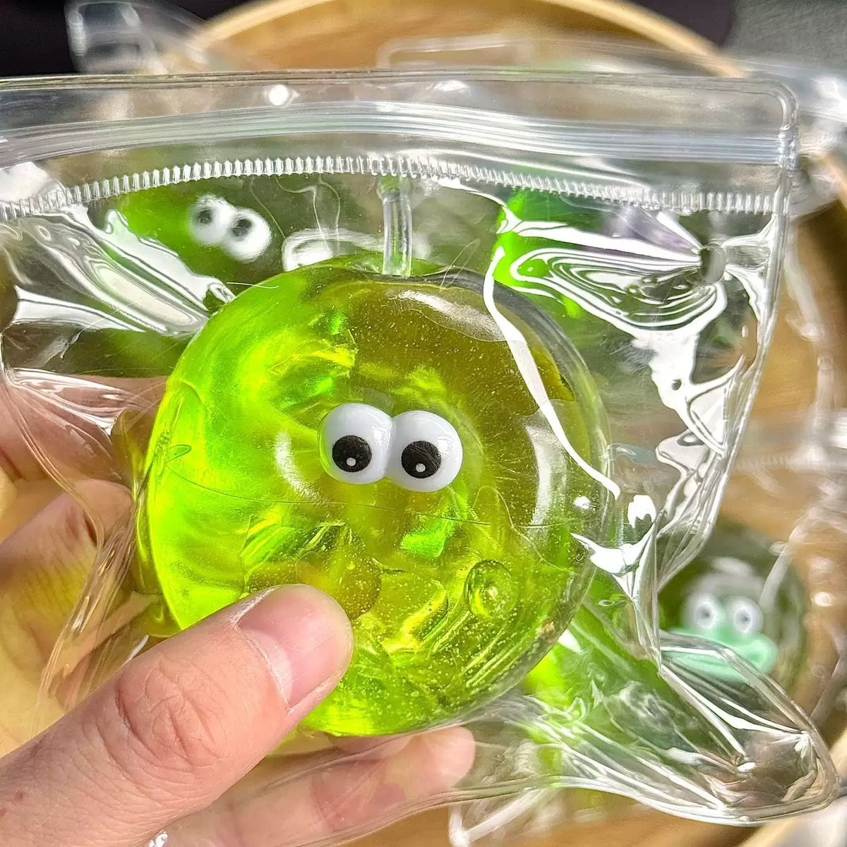 Stress Ball Jelly Apple Squishy Stress Relief Decompression Toy