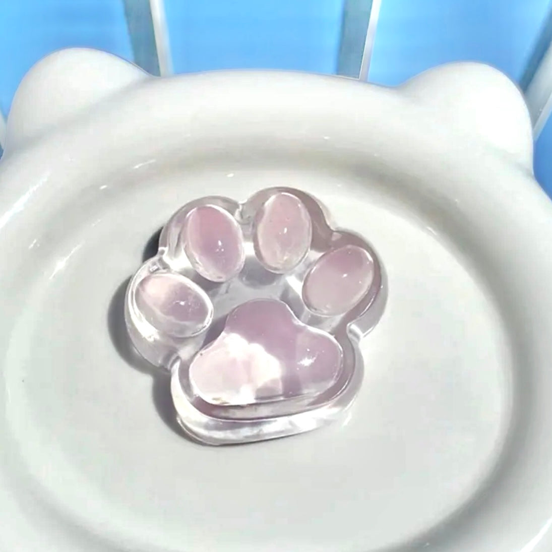 Transparent Kitty Paw Squishy Stress Relief Toy