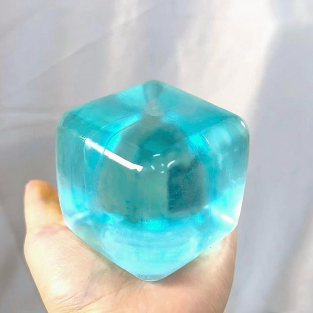 Stress Ball Cube Coconut Oil Squishy Stress Relief Decompression Toy