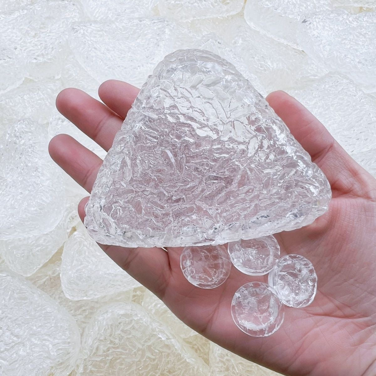 Transparent Rice Ball Stress Ball Skin