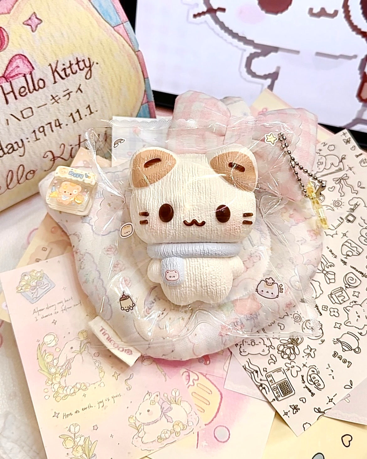 Scarf Kitty Cat Squishy Stress Relief Decompression Toy