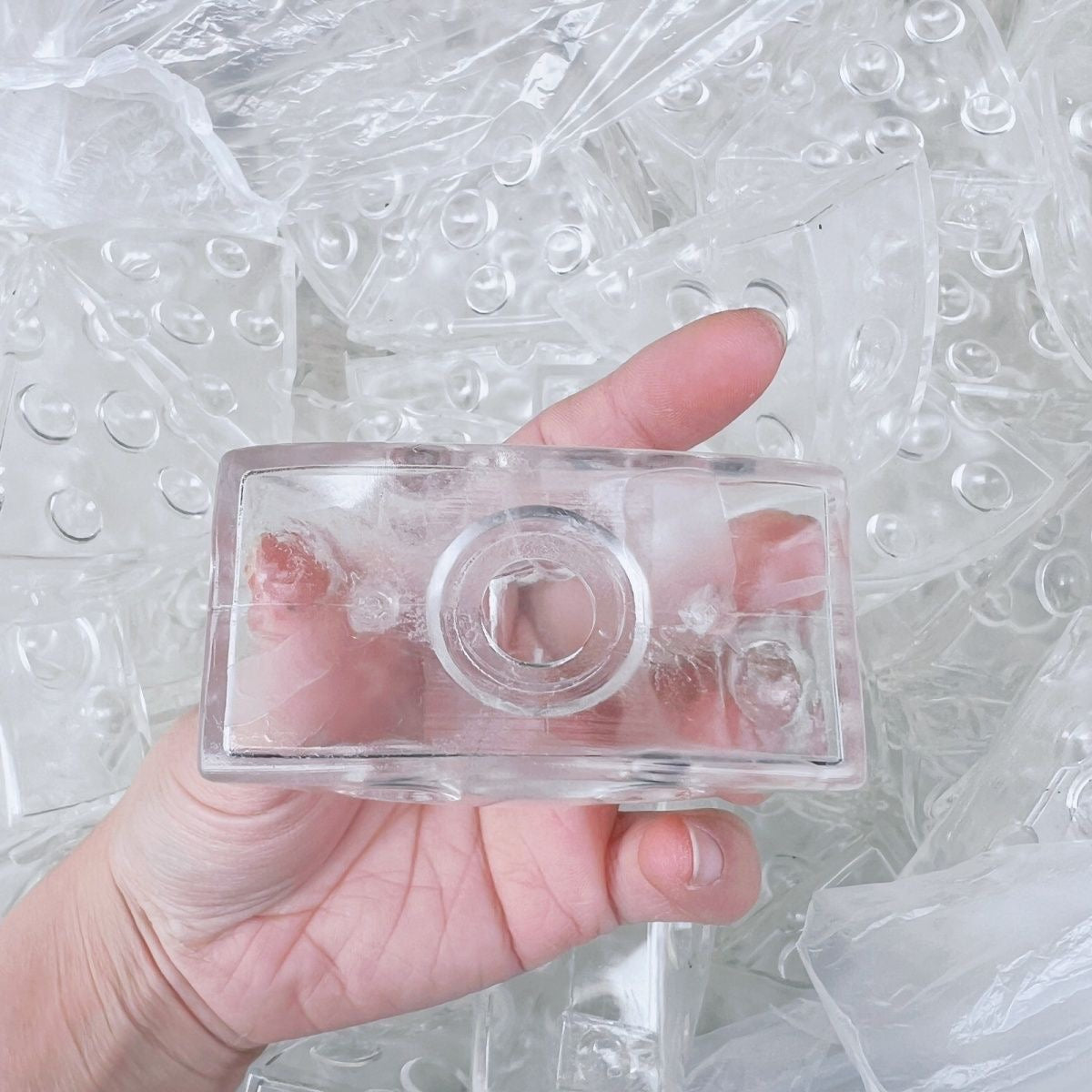 Transparent Cheese Stress Ball Skin