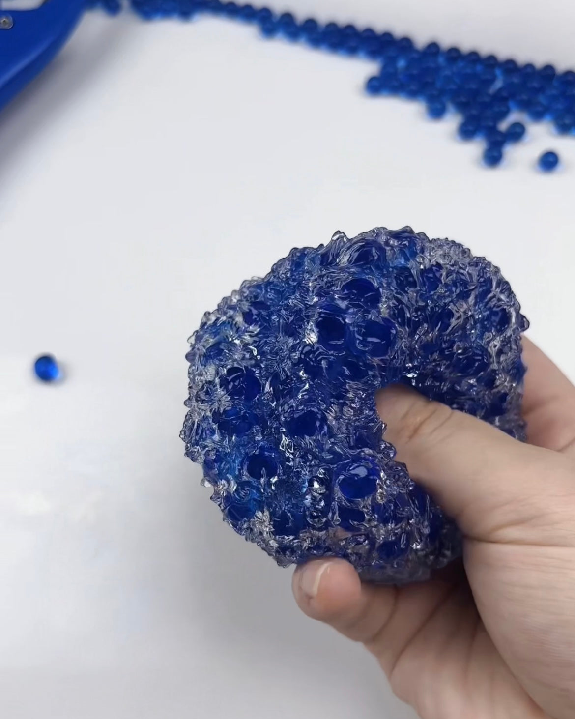 Stress Ball Sapphire Blue Squishy Stress Relief Decompression Toy