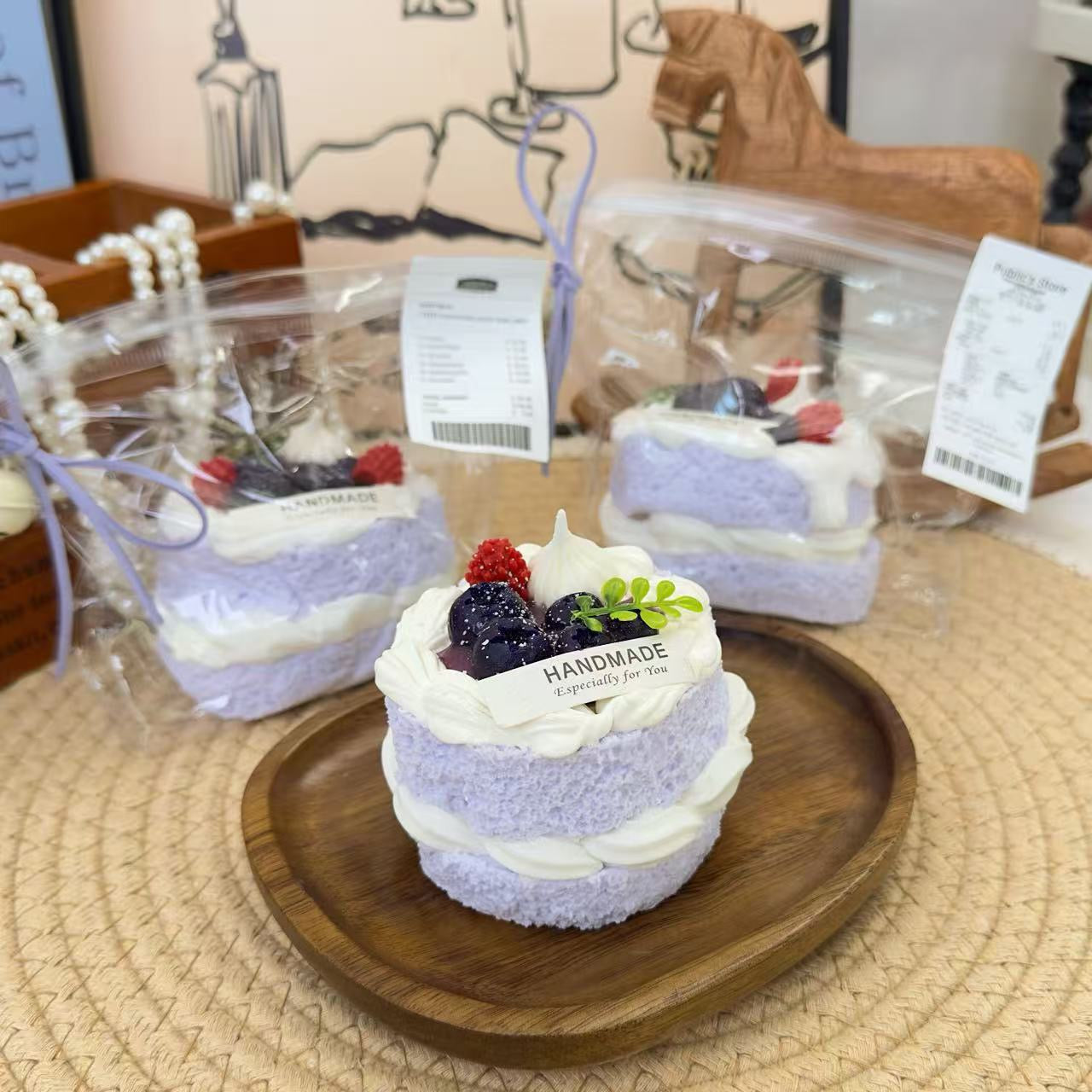 Fruit Birthday Cake Squishy Stress Relief Decompression Toy