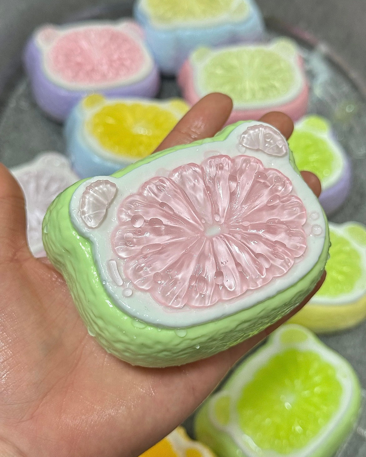 Fruit Juice Bear Squishy Stress Relief Decompression Toy