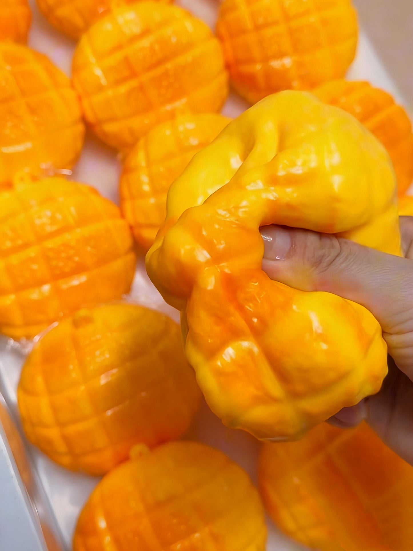 Stress Ball Melon Bread Squishy Stress Relief Decompression Toy