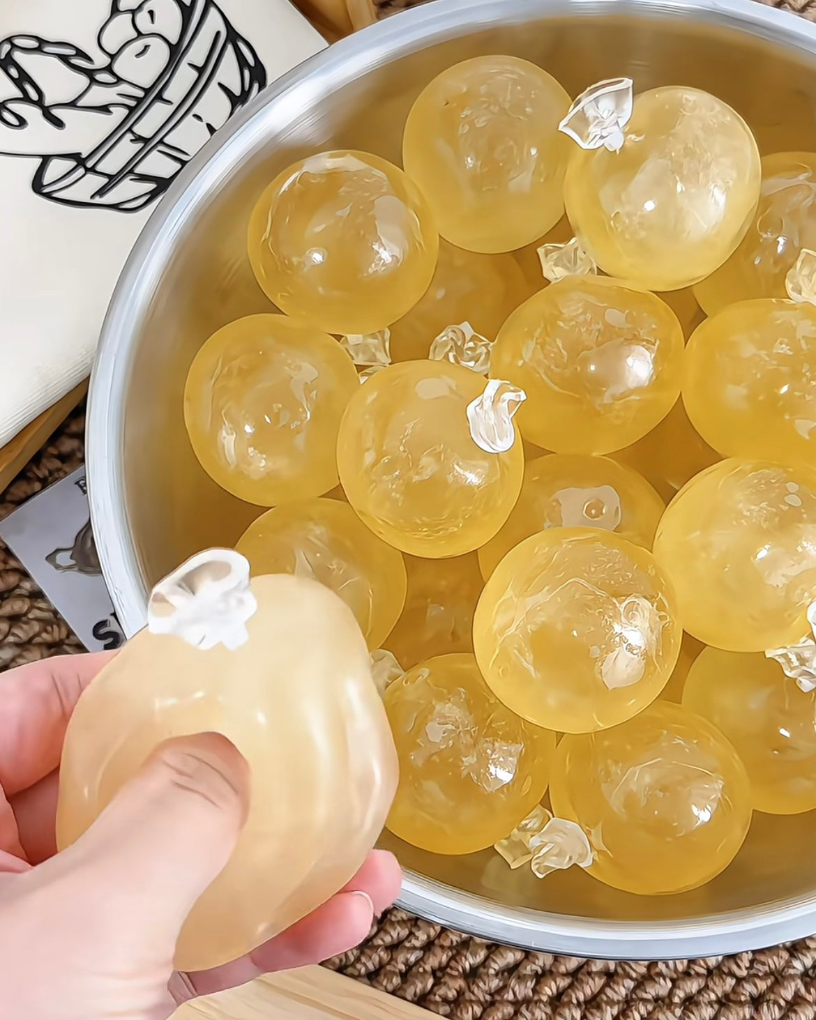 Stress Ball Coconuts Oil Squishy Stress Relief Decompression Toy