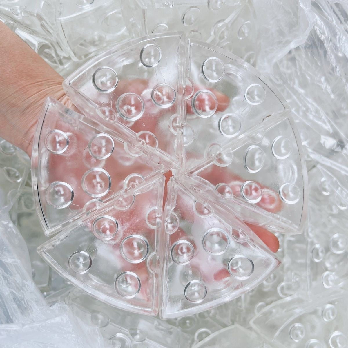 Transparent Cheese Stress Ball Skin