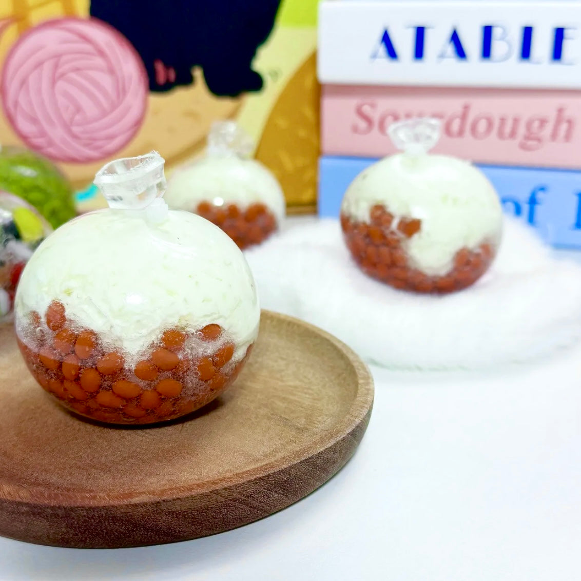 Stress Ball Resin Beans Filling Squishy Stress Relief Decompression Toy