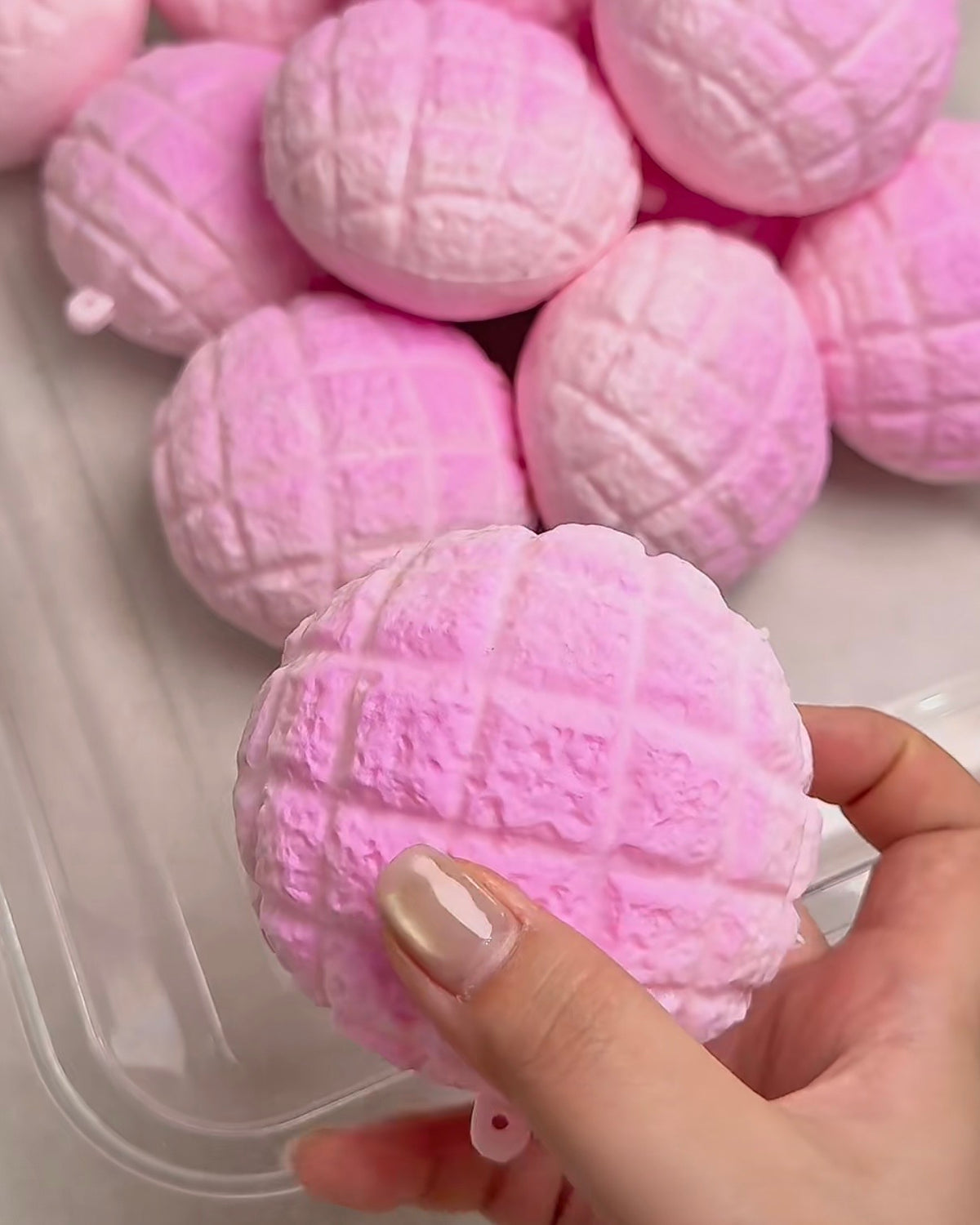 Stress Ball Melon Bread Squishy Stress Relief Decompression Toy