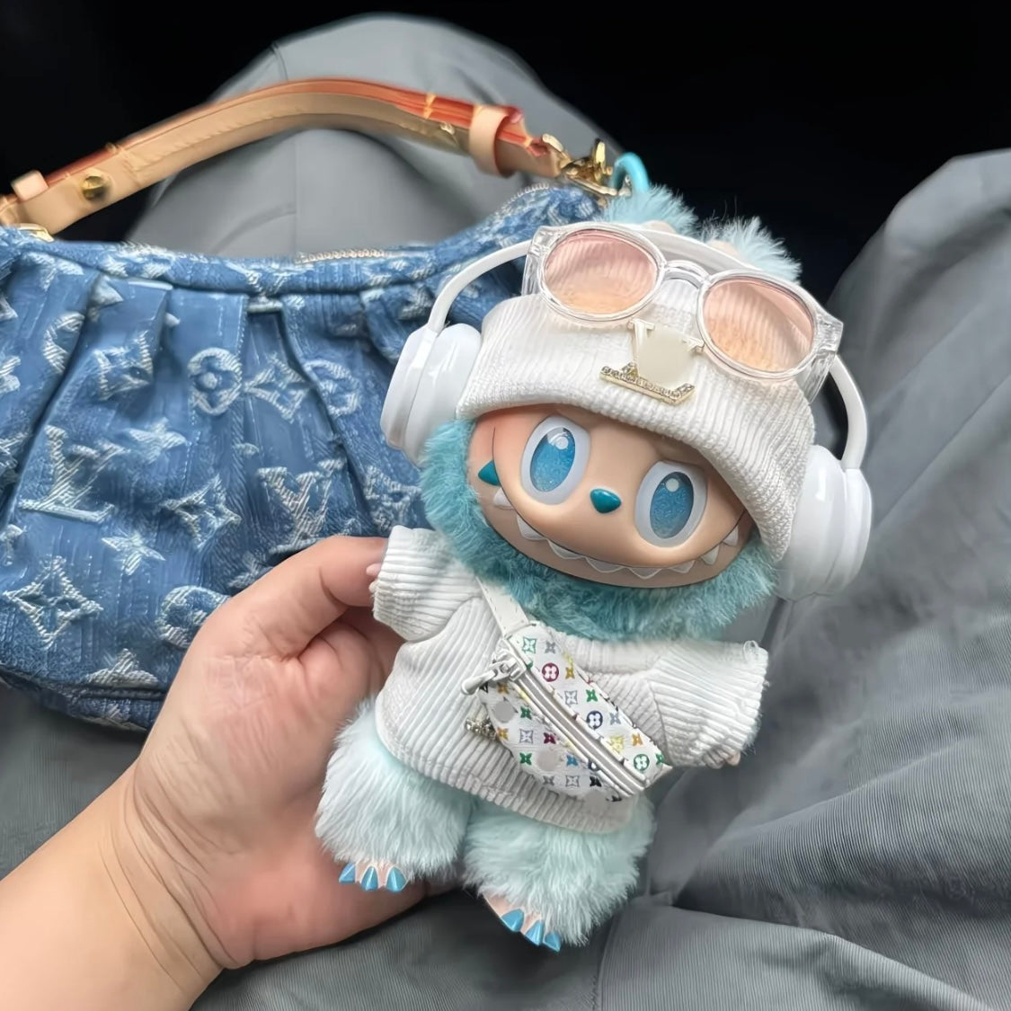 Labubu LV Outfit- Handmade Unique Designs Clothes for Labubu Plush Doll