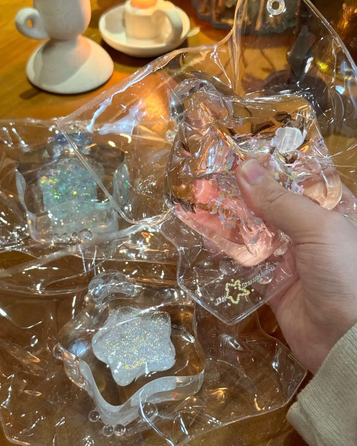 Transparent Wish Bottle Squishy Stress Relief Decompression Toy