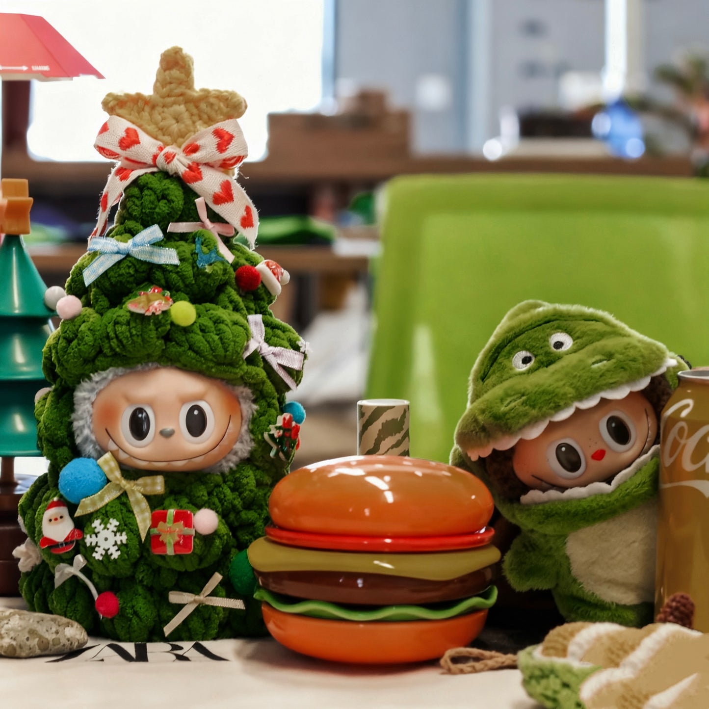 Christmas Tree Decor Labubu Outfit for Labubu Plush Doll