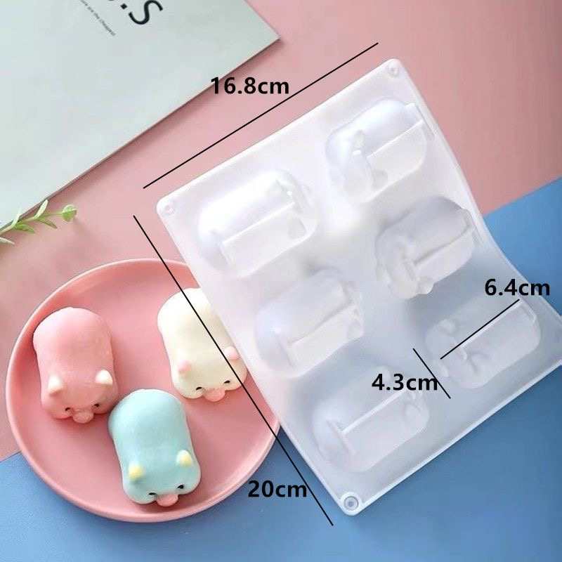 Piggy Molds for Squishy Epoxy Resin UV Resin Wax