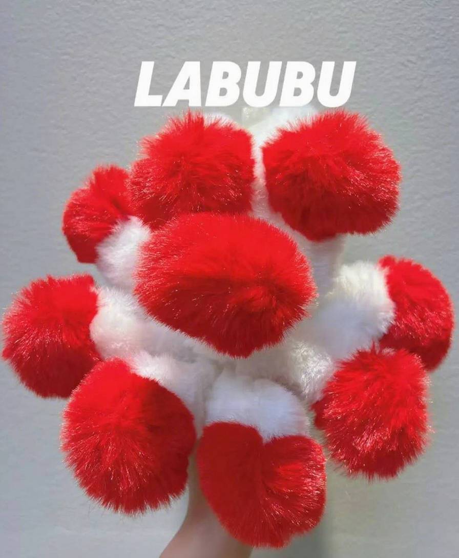 18cm Retrofit Nine-Tails Labubu Plush Toy - Handmade Unique Labubu Custom Design