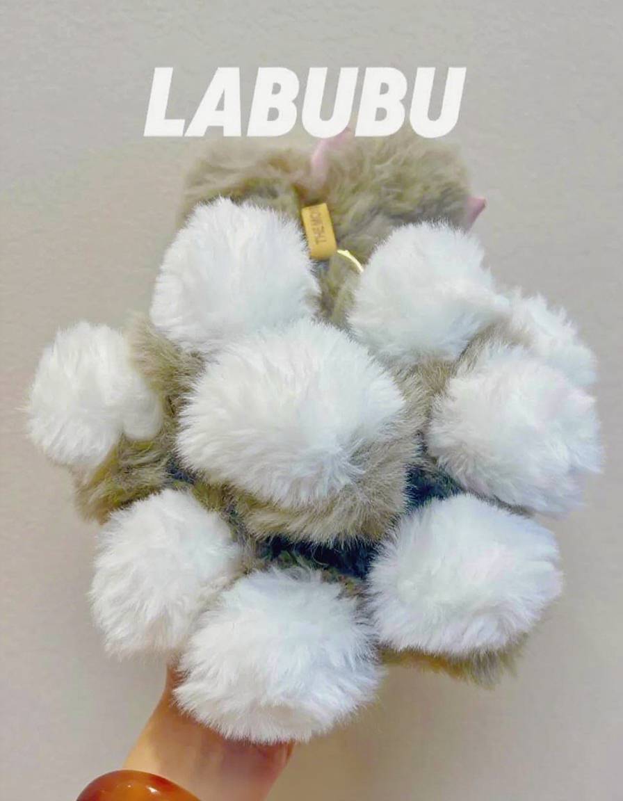 18cm Retrofit Nine-Tails Labubu Plush Toy - Handmade Unique Labubu Custom Design