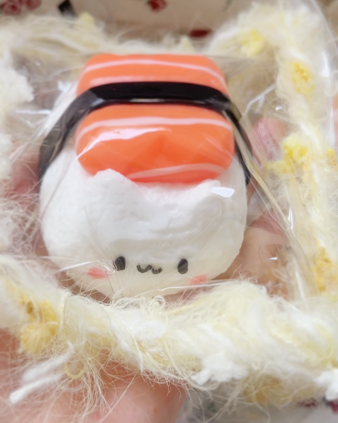 Kitty Salmon Sushi Squishy Stress Relief Decompression Toy