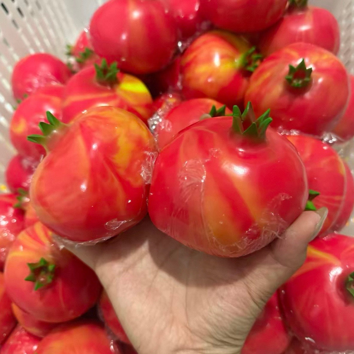 Crunchy Pomegranate Stress Ball Squishy Stress Relief Fidget Toy