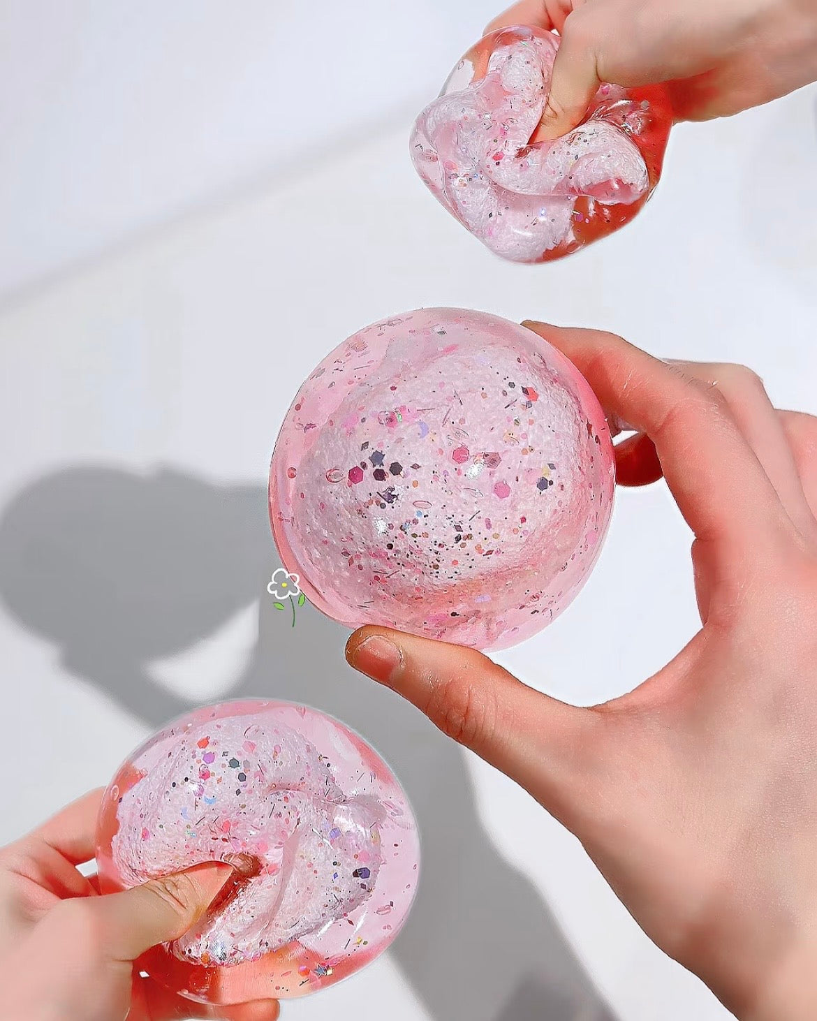 Maltose Snow Ball Stress Ball Squishy Stress Relief Decompression Toy