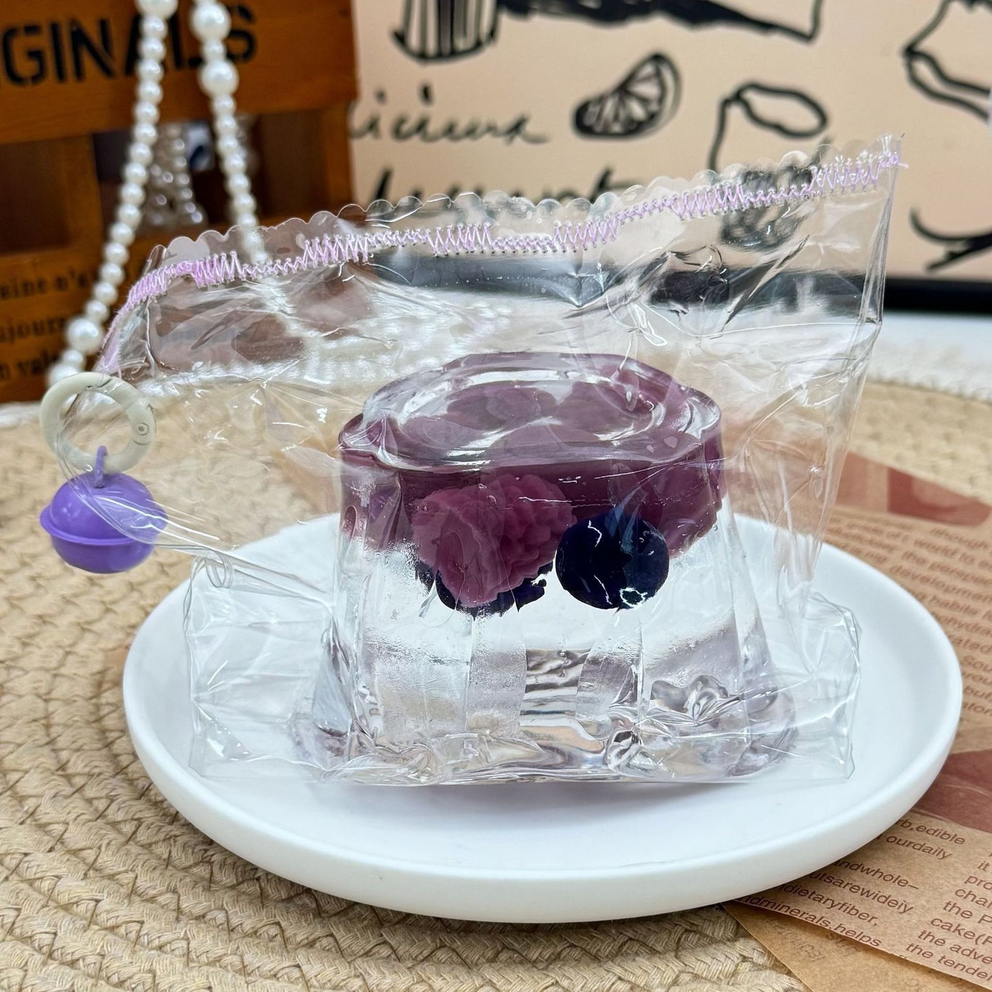 Raspberry Pudding Squishy Stress Relief Decompression Toy